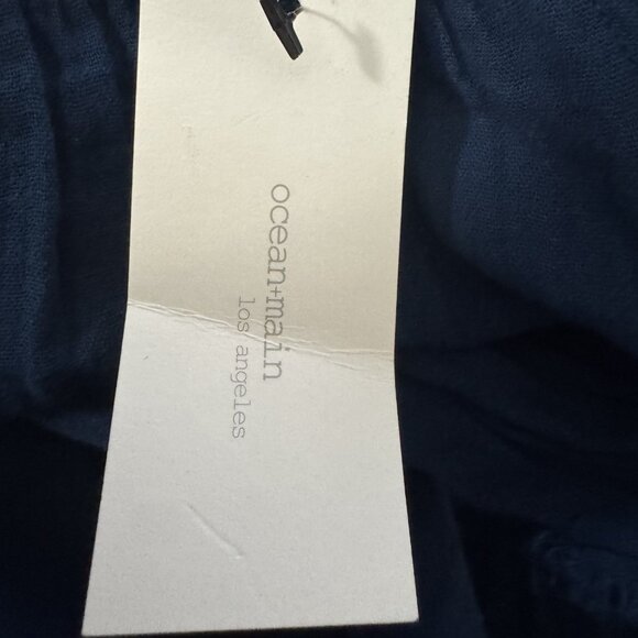 Ocean + Main Blue Gauze 100% Cotton Maxi Dress With Pockets Size 2X NWT - Picture 5 of 9